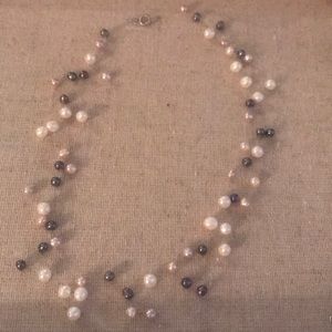 Floating beaded necklace